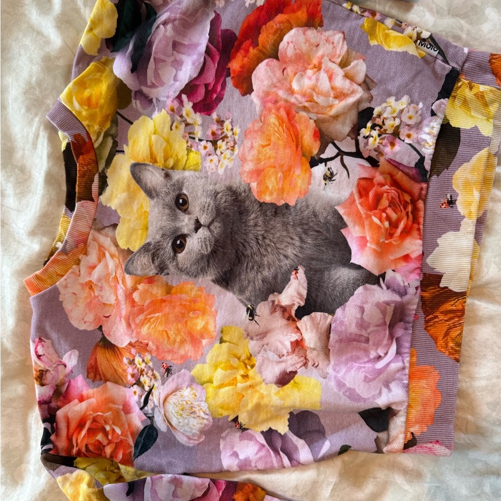 Molo Floral Cat Sweatshirt
